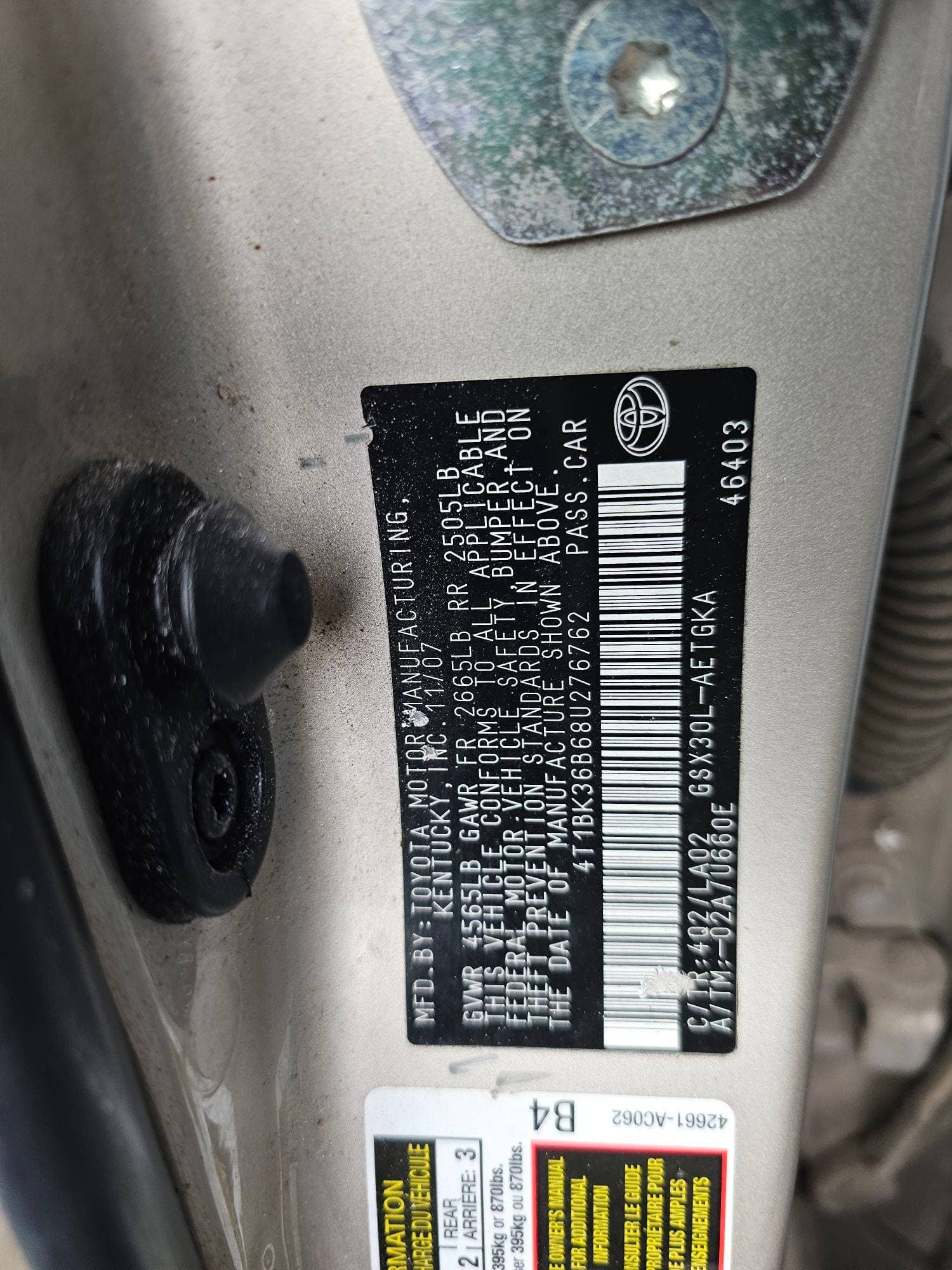 TOYOTA AVALON - Exterior